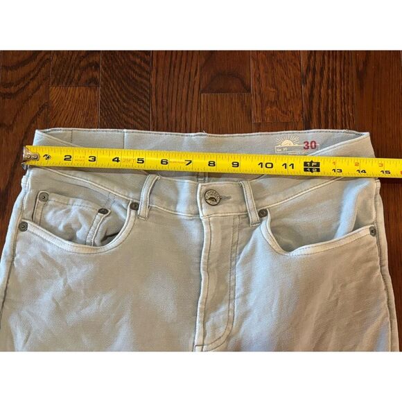 Faherty Stretch Terry 5-Pocket Pants Mens 30 x 28 Light Blue - Picture 3 of 6